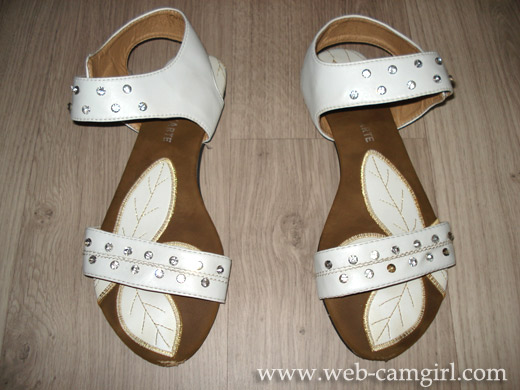 hot girl's used sandals